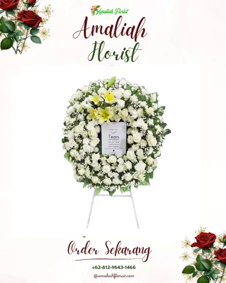 Krans Bunga Duka Sarang Elang